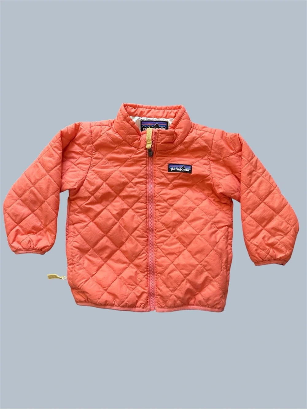 Patagonia Baby Nano Puff Jacket Coho Coral Lightweight Windproof Sz 12-18 Months